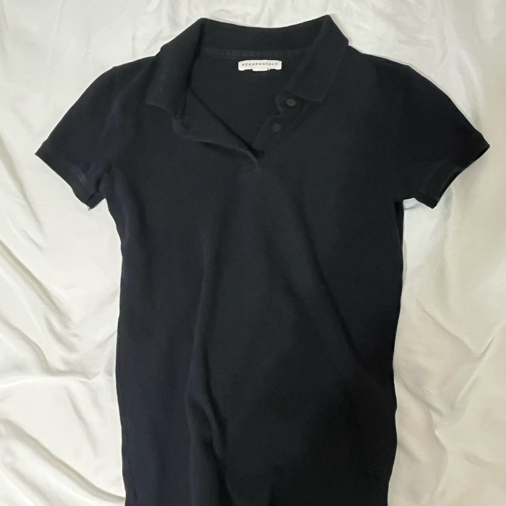 Aeropostale Black button up collar Shirt